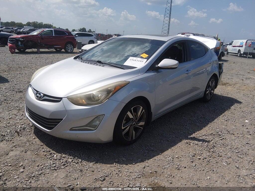 5NPDH4AEXEH477704 2014 HYUNDAI ELANTRA photo no. 2