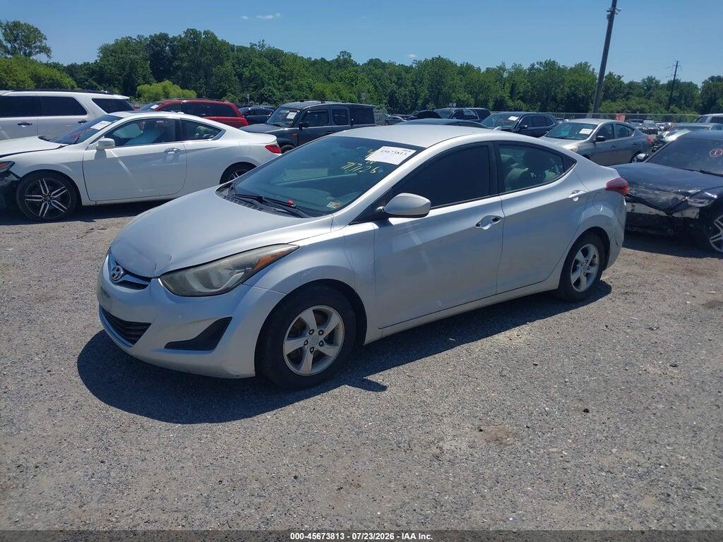 5NPDH4AE7EH461802 2014 HYUNDAI ELANTRA photo no. 2