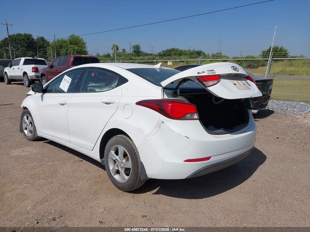 5NPDH4AE1EH491104 2014 HYUNDAI ELANTRA photo no. 3