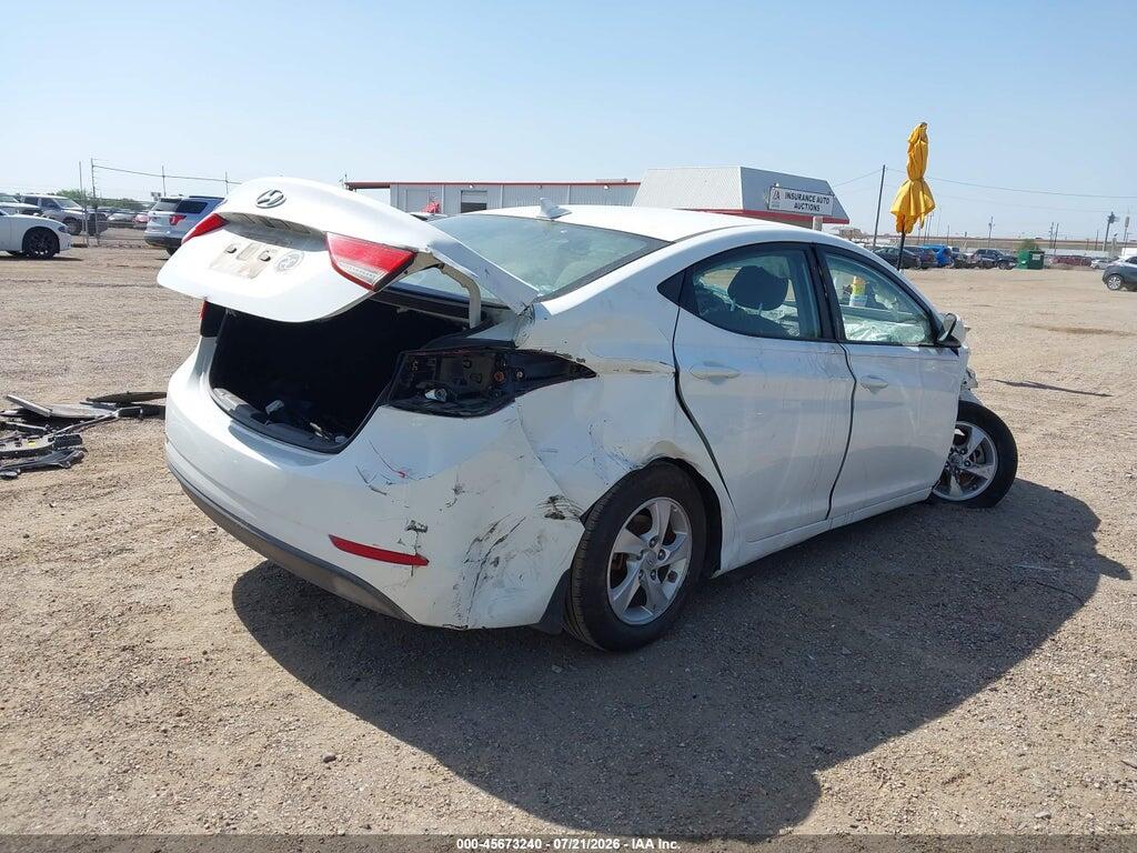 5NPDH4AE1EH491104 2014 HYUNDAI ELANTRA photo no. 4