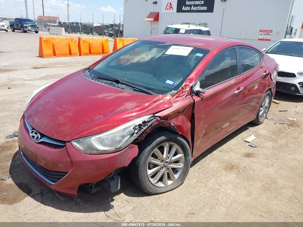 5NPDH4AE0EH519913 2014 HYUNDAI ELANTRA photo no. 2