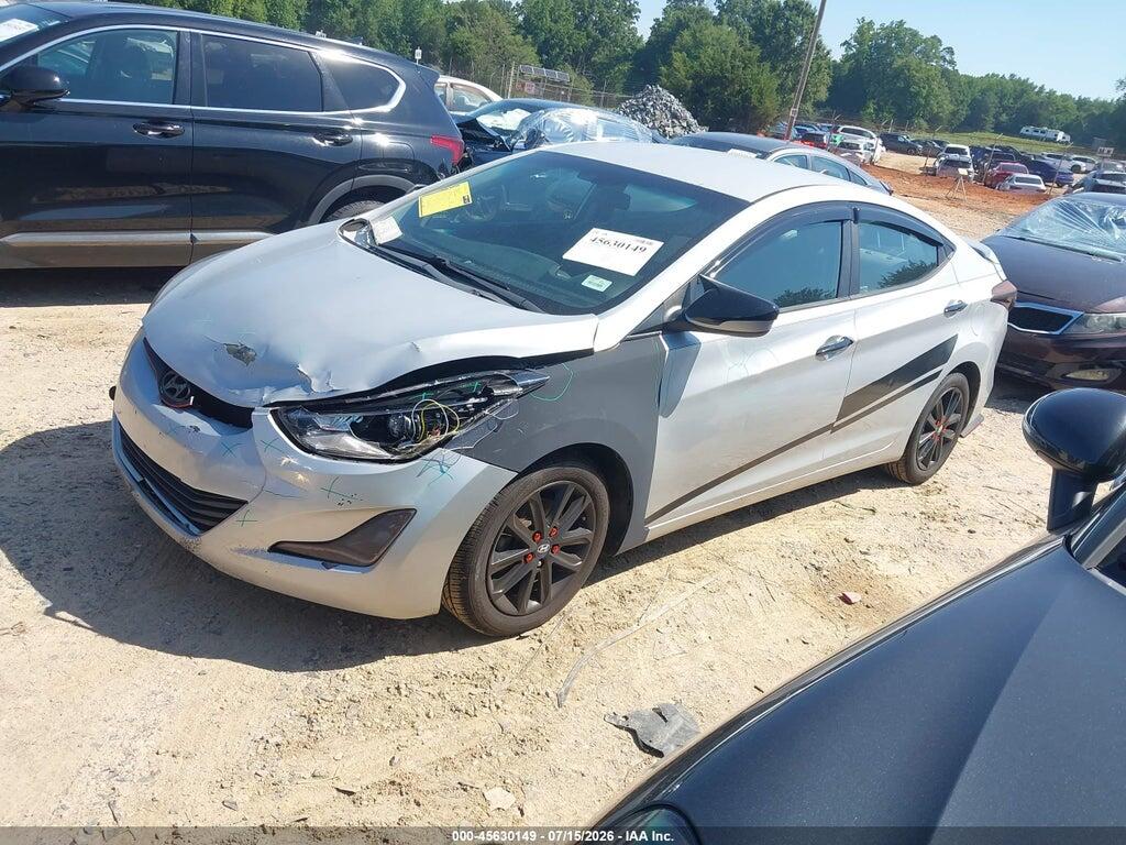 5NPDH4AE5EH516263 2014 HYUNDAI ELANTRA photo no. 2