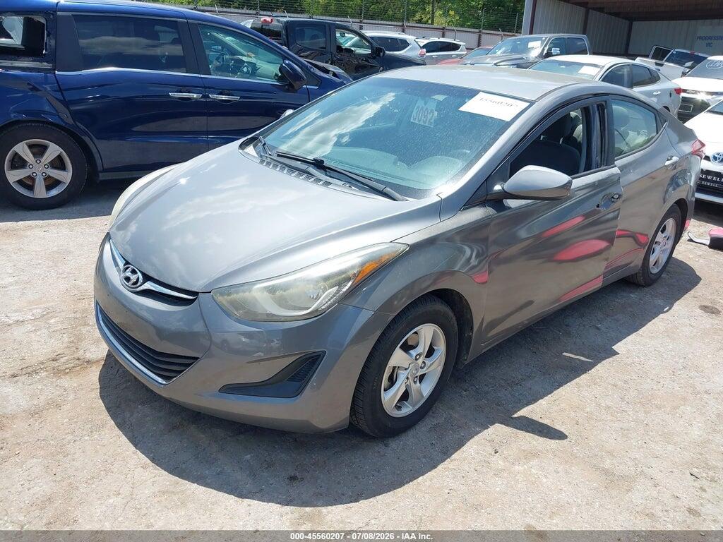 5NPDH4AE6EH516093 2014 HYUNDAI ELANTRA photo no. 2