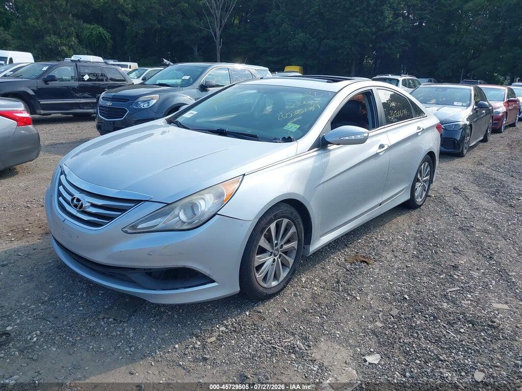 5NPEC4AC2EH852633 2014 HYUNDAI SONATA photo no. 2