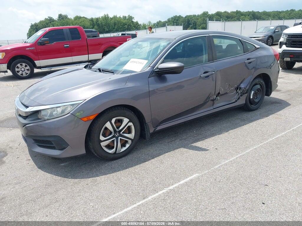 19XFC2F5XGE063575 2016 HONDA CIVIC photo no. 2