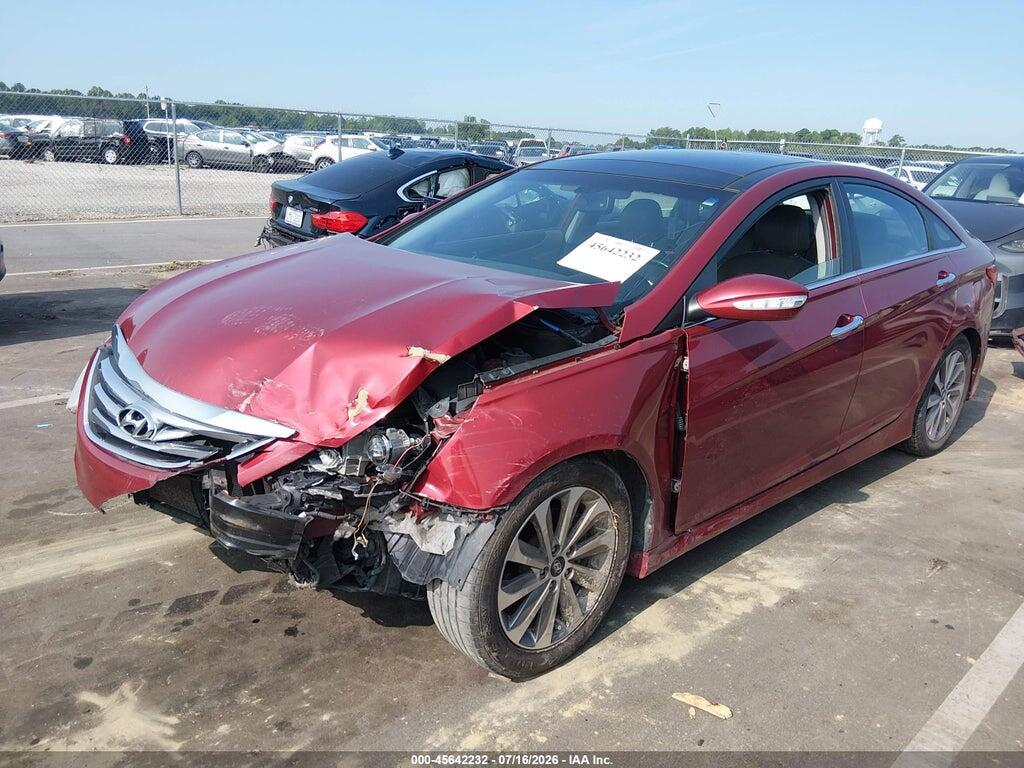 5NPEC4ACXEH818052 2014 HYUNDAI SONATA photo no. 2