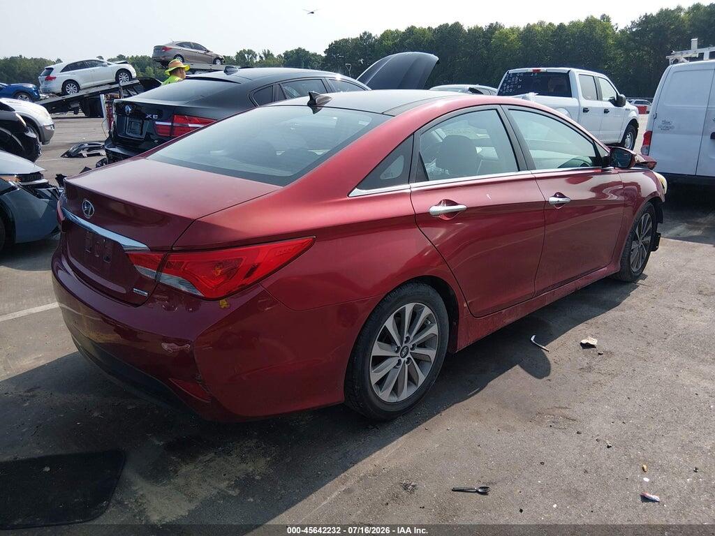 5NPEC4ACXEH818052 2014 HYUNDAI SONATA photo no. 4