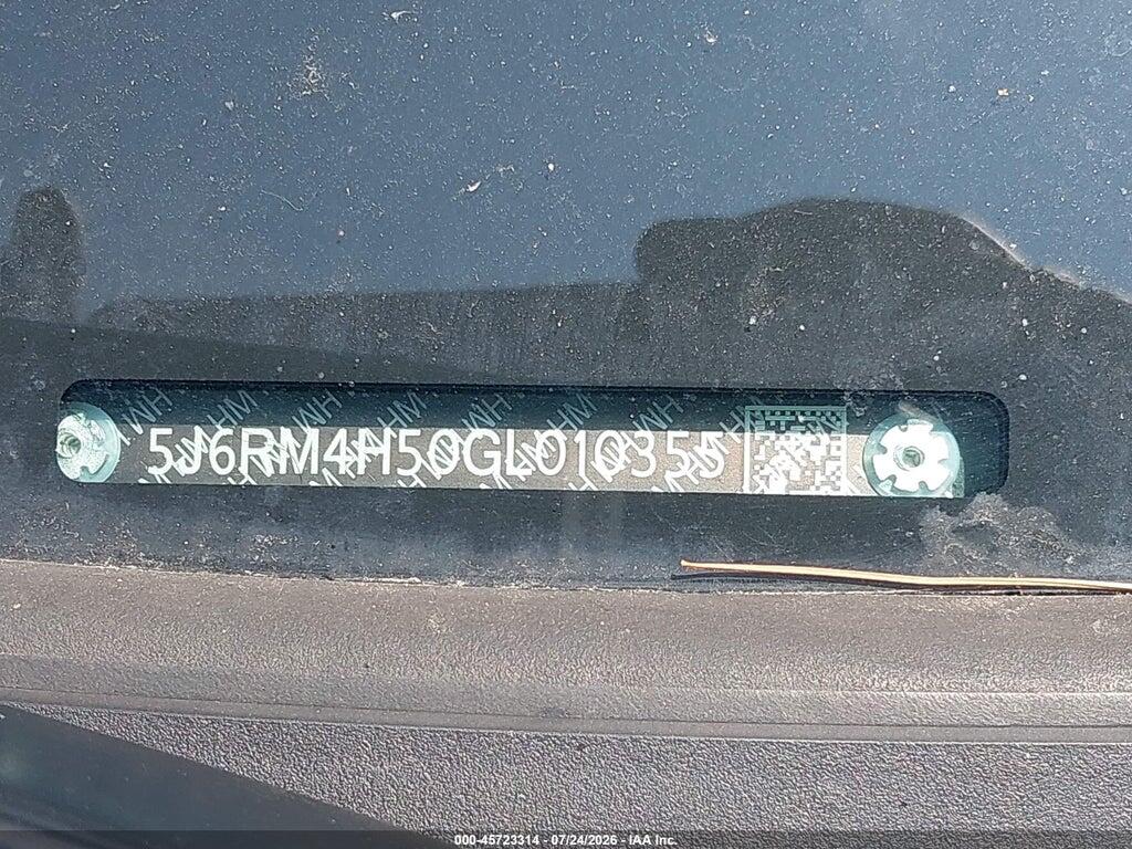 5J6RM4H50GL010355 2016 HONDA CR-V photo no. 9