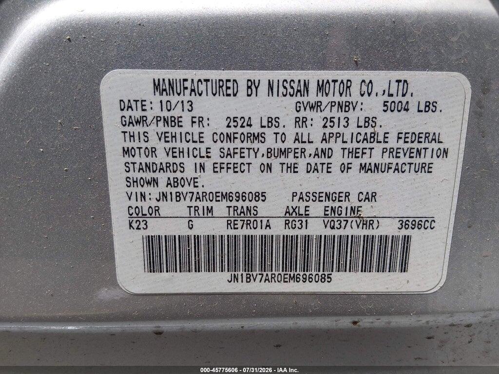 JN1BV7AR0EM696085 2014 INFINITI Q50 photo no. 9