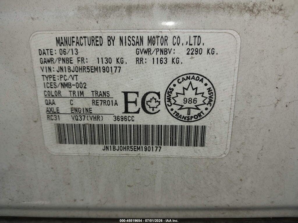 JN1BJ0HR5EM190177 2014 INFINITI QX50 photo no. 9