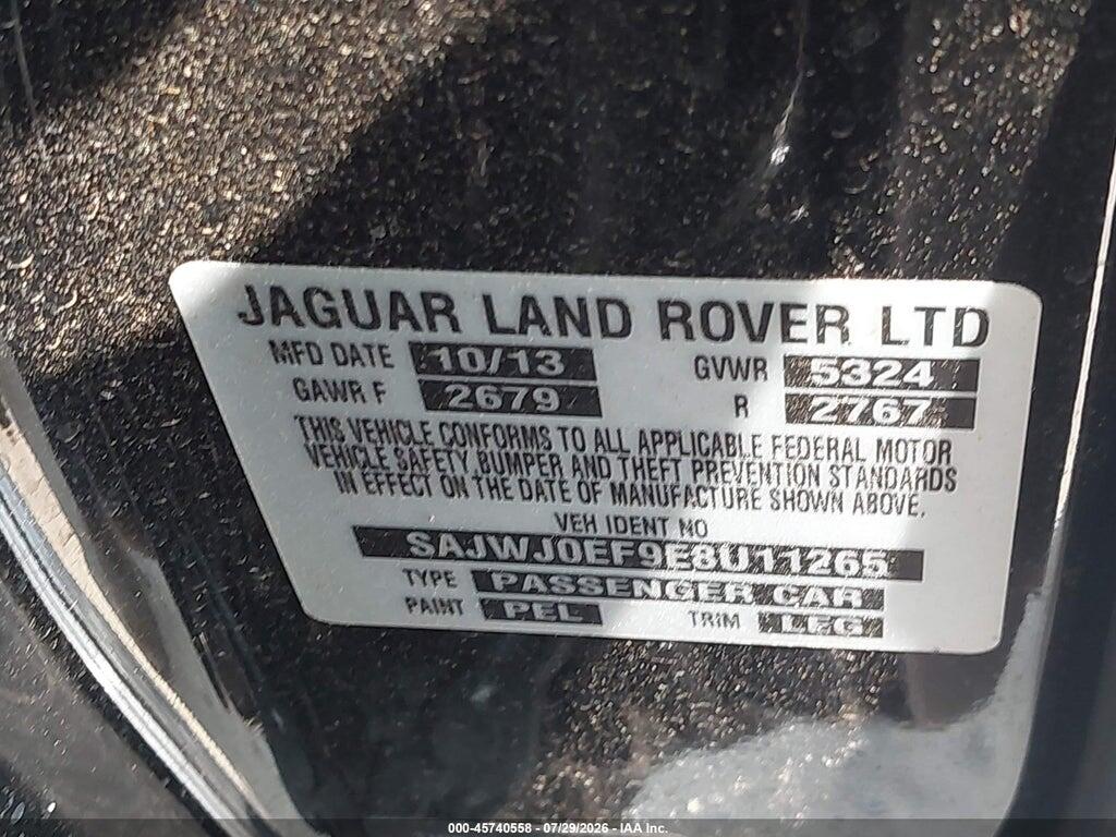 SAJWJ0EF9E8U11265 2014 JAGUAR XF photo no. 9