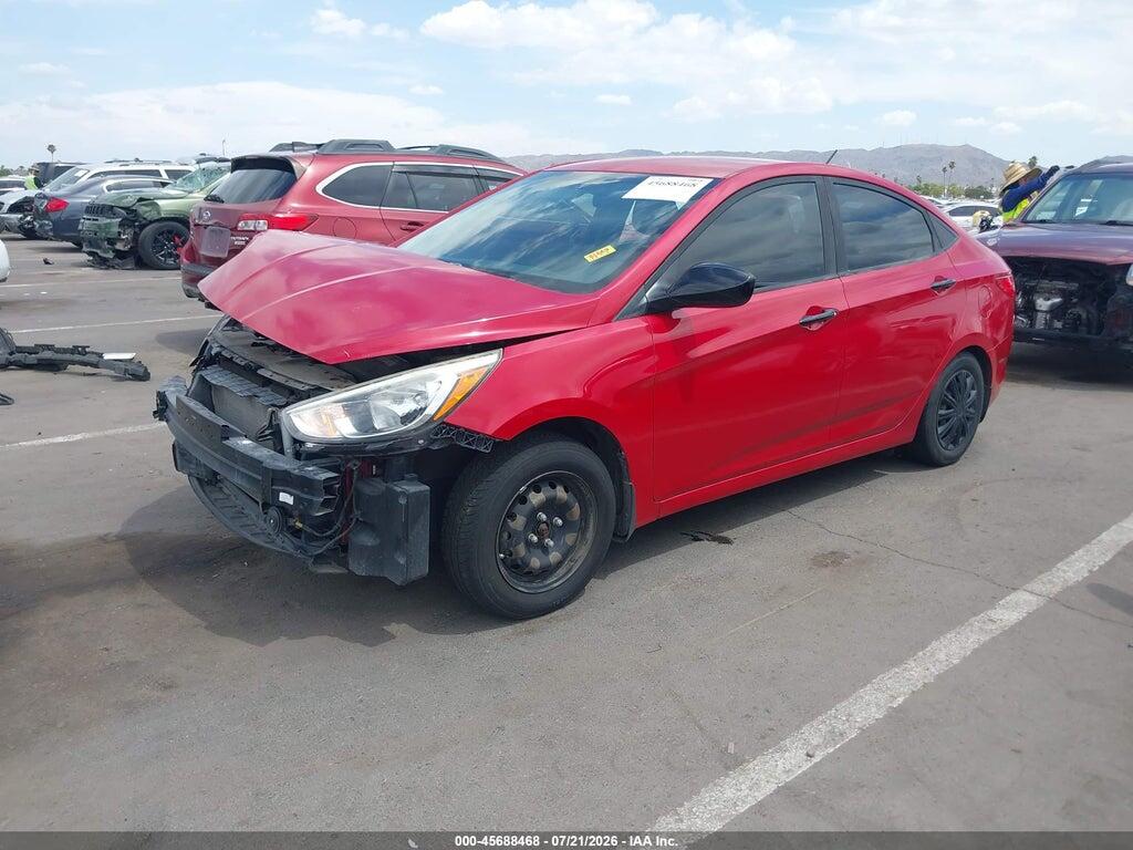 KMHCT4AE4GU078303 2016 HYUNDAI ACCENT photo no. 2