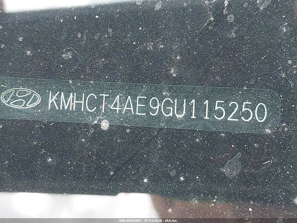 KMHCT4AE9GU115250 2016 HYUNDAI ACCENT photo no. 9
