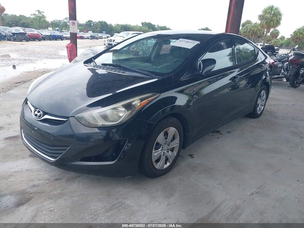 5NPDH4AE8GH711924 2016 HYUNDAI ELANTRA photo no. 2