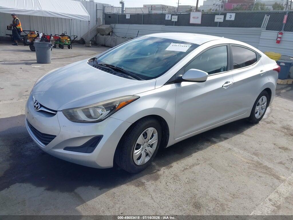 5NPDH4AE9GH789547 2016 HYUNDAI ELANTRA photo no. 2