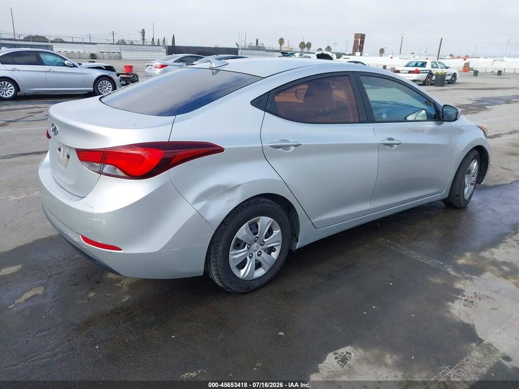 5NPDH4AE9GH789547 2016 HYUNDAI ELANTRA photo no. 4