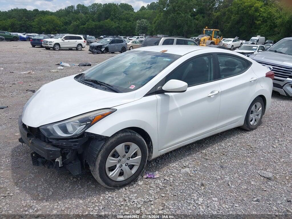 5NPDH4AE2GH787185 2016 HYUNDAI ELANTRA photo no. 2
