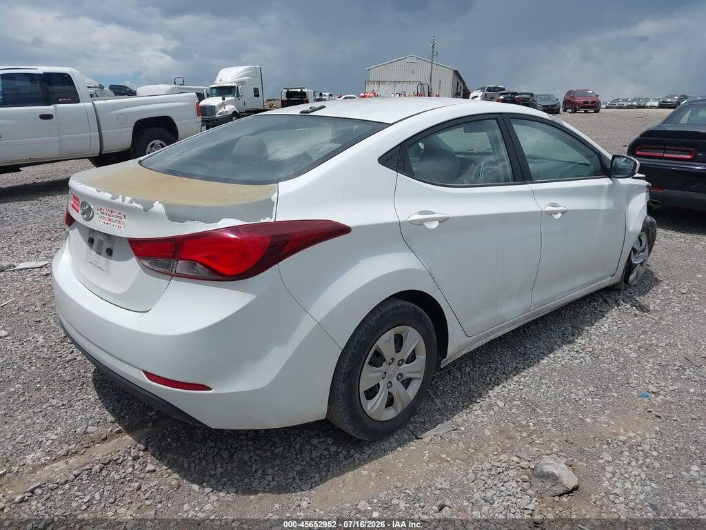 5NPDH4AE2GH787185 2016 HYUNDAI ELANTRA photo no. 4