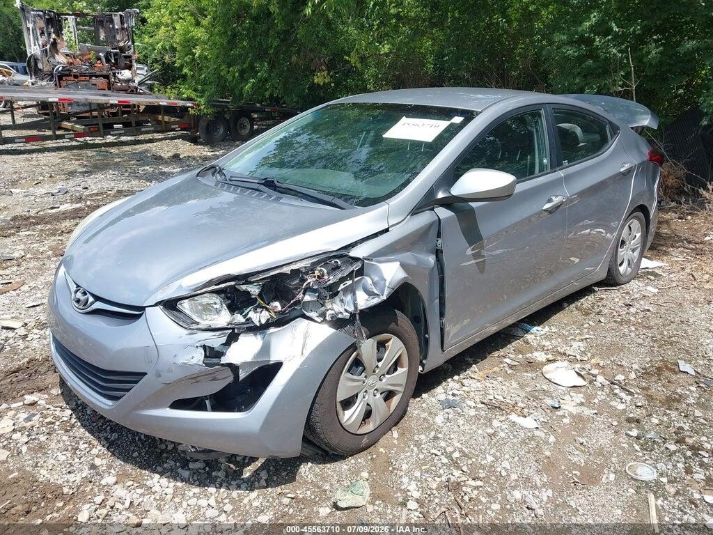 5NPDH4AE7GH738936 2016 HYUNDAI ELANTRA photo no. 2