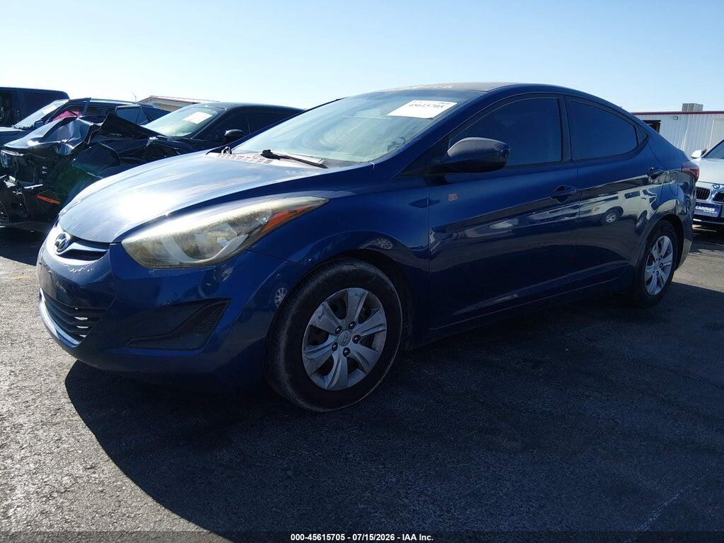 5NPDH4AE7GH664661 2016 HYUNDAI ELANTRA photo no. 2