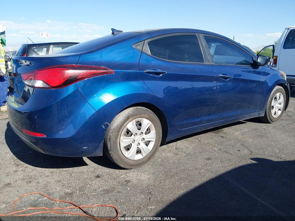 5NPDH4AE7GH664661 2016 HYUNDAI ELANTRA photo no. 4