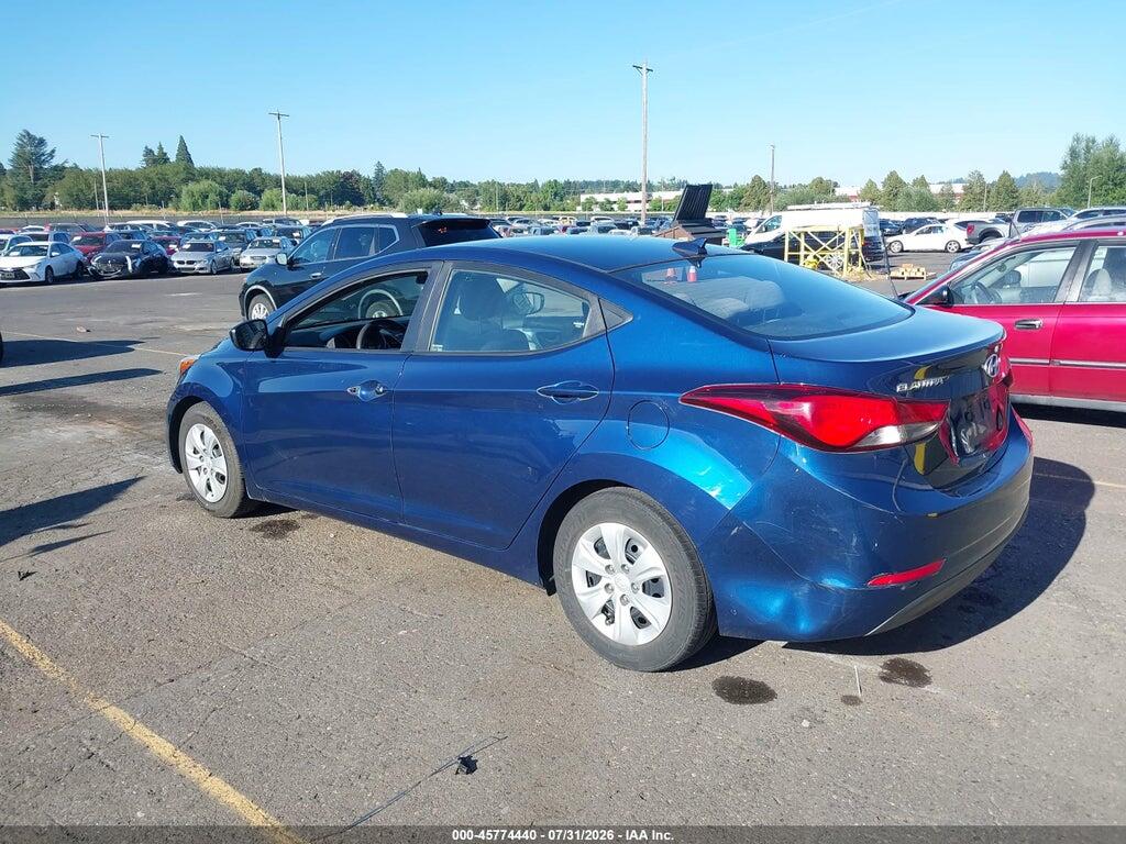 5NPDH4AE2GH700417 2016 HYUNDAI ELANTRA photo no. 3