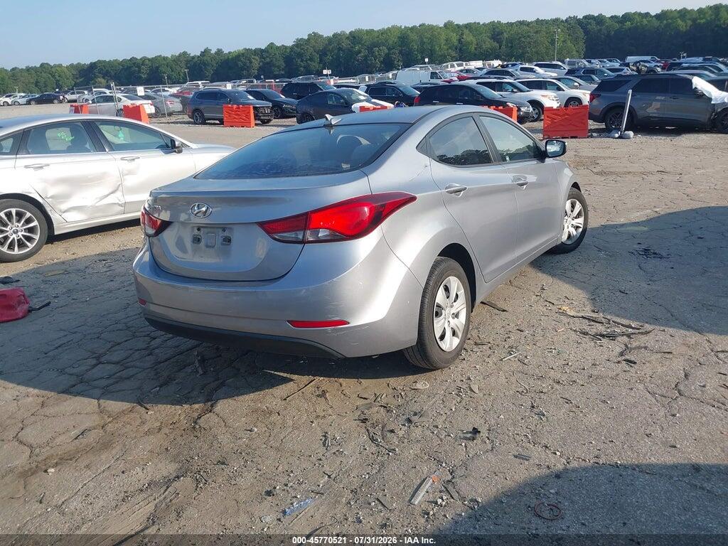 5NPDH4AE7GH719609 2016 HYUNDAI ELANTRA photo no. 4