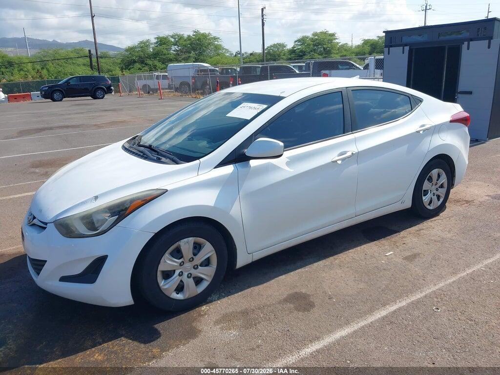 5NPDH4AE5GH740118 2016 HYUNDAI ELANTRA photo no. 2