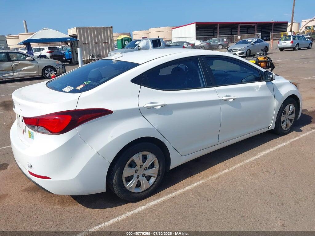 5NPDH4AE5GH740118 2016 HYUNDAI ELANTRA photo no. 4