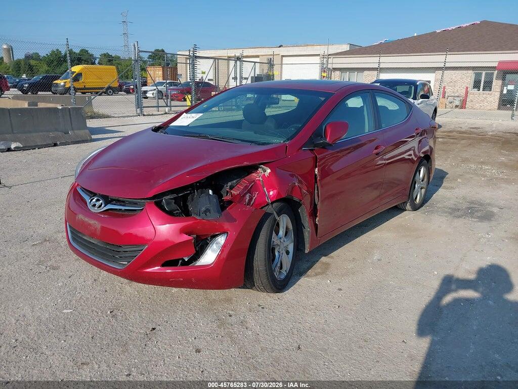 5NPDH4AEXGH765290 2016 HYUNDAI ELANTRA photo no. 2