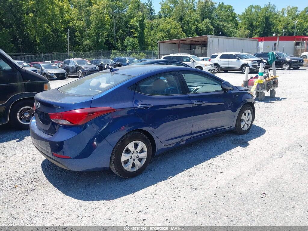 5NPDH4AE5GH785267 2016 HYUNDAI ELANTRA photo no. 4