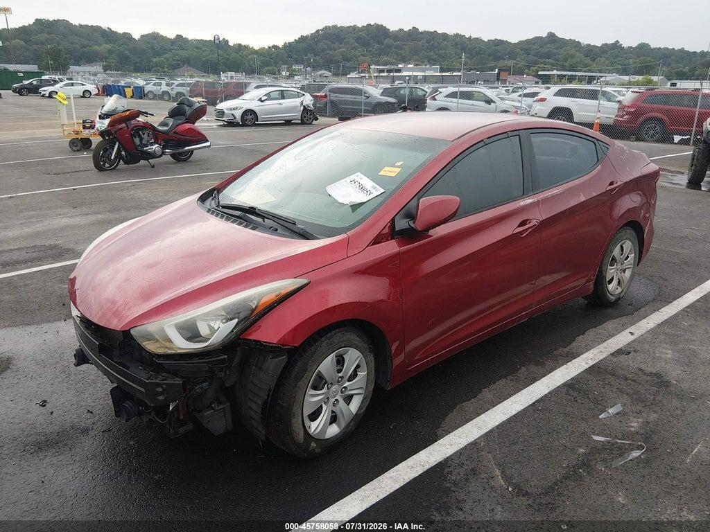 5NPDH4AE1GH702479 2016 HYUNDAI ELANTRA photo no. 2