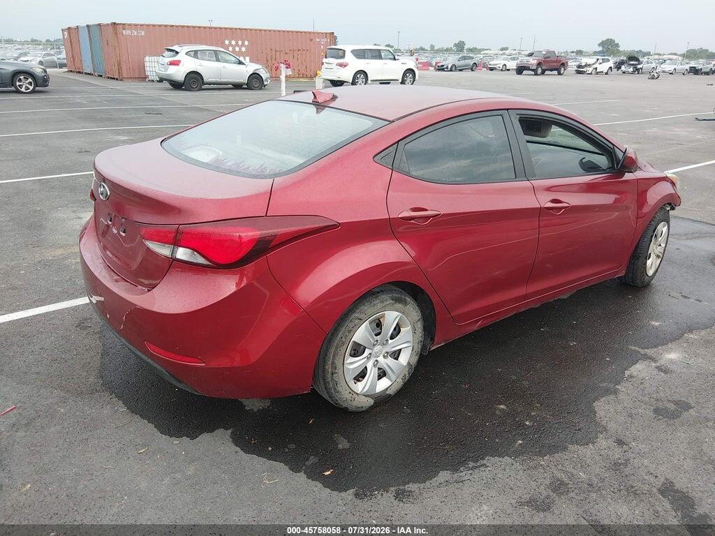 5NPDH4AE1GH702479 2016 HYUNDAI ELANTRA photo no. 4