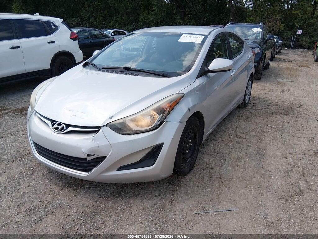 5NPDH4AE3GH750856 2016 HYUNDAI ELANTRA photo no. 2