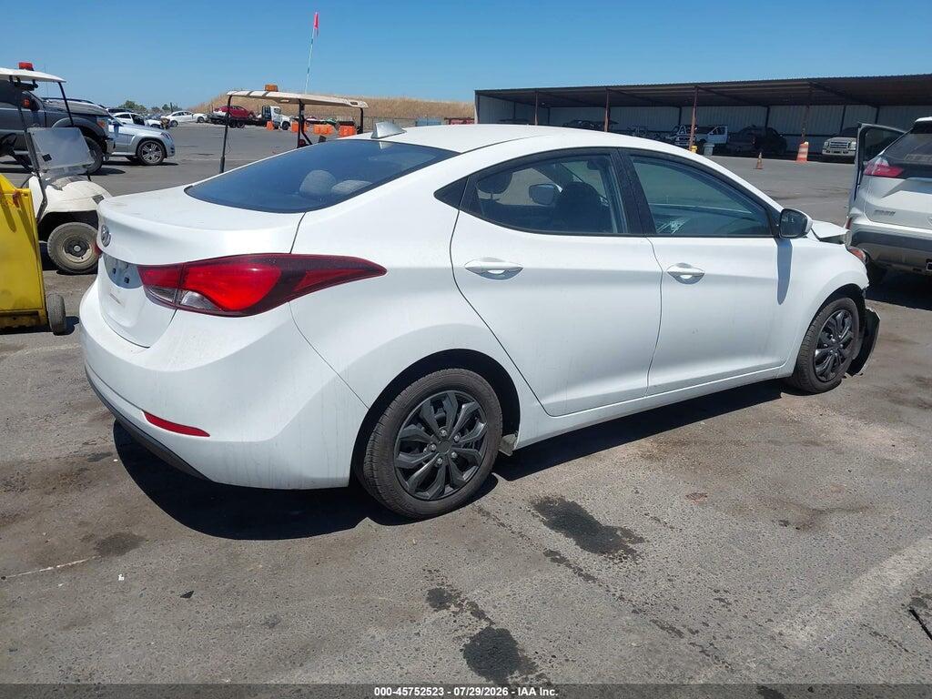 5NPDH4AE2GH685658 2016 HYUNDAI ELANTRA photo no. 4