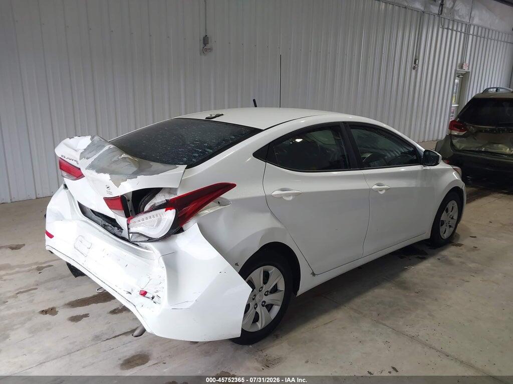 5NPDH4AE2GH752517 2016 HYUNDAI ELANTRA photo no. 4