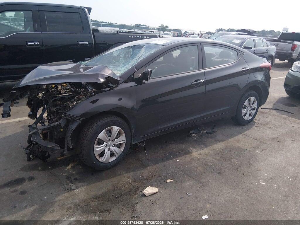 5NPDH4AE1GH695176 2016 HYUNDAI ELANTRA photo no. 2