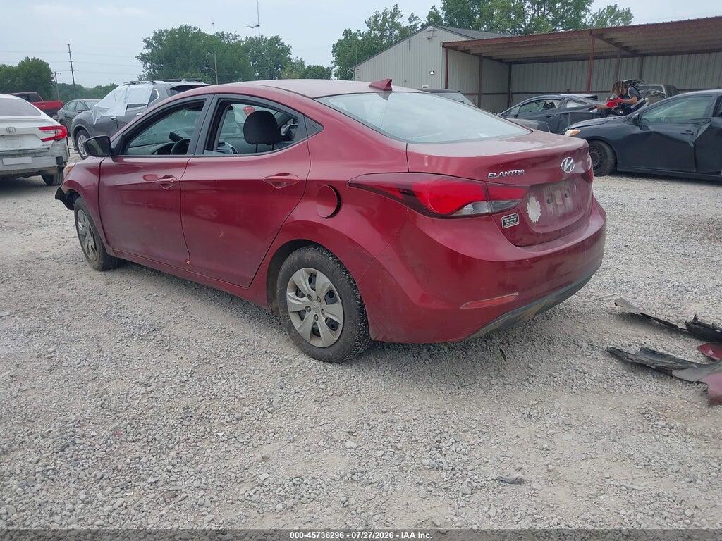 5NPDH4AE3GH771674 2016 HYUNDAI ELANTRA photo no. 3