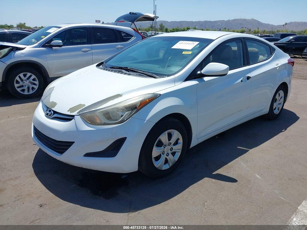 5NPDH4AE5GH760434 2016 HYUNDAI ELANTRA photo no. 2