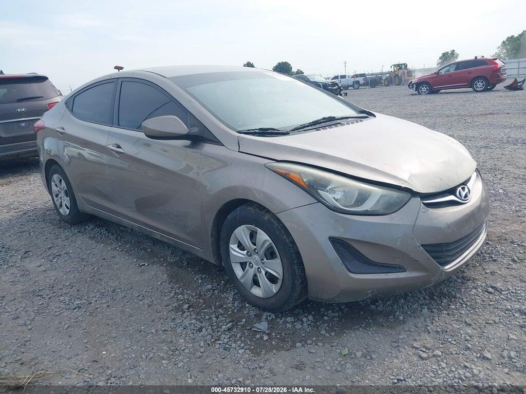 5NPDH4AE6GH715180 2016 HYUNDAI ELANTRA photo no. 1