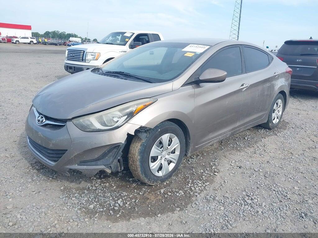 5NPDH4AE6GH715180 2016 HYUNDAI ELANTRA photo no. 2