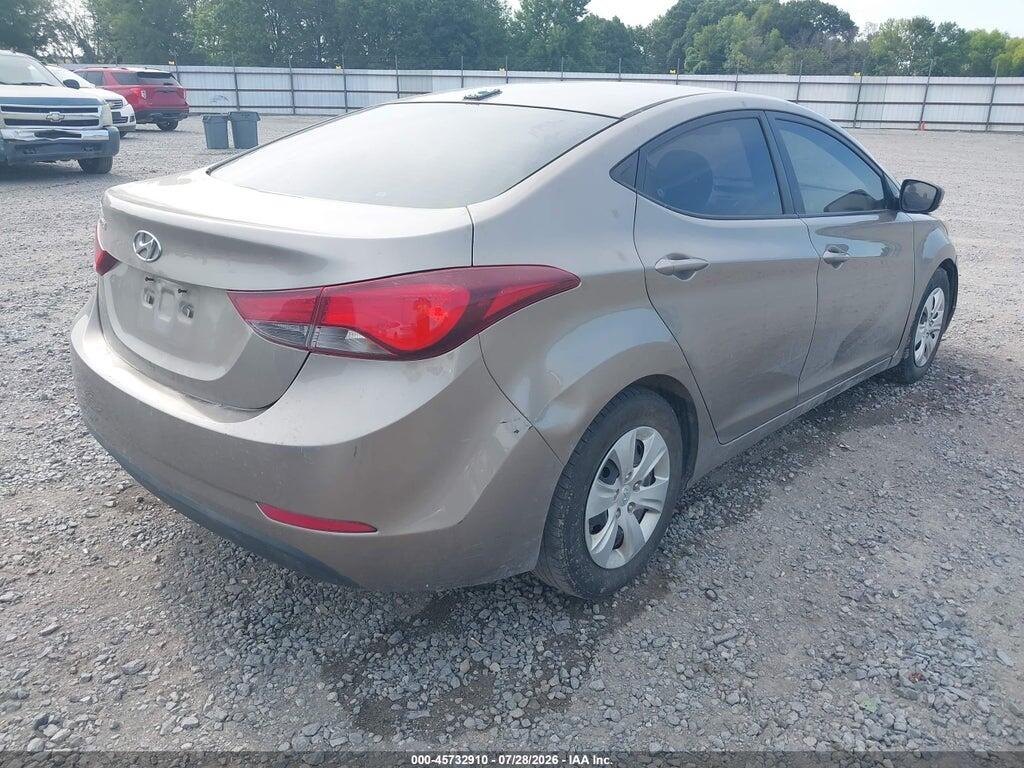 5NPDH4AE6GH715180 2016 HYUNDAI ELANTRA photo no. 4