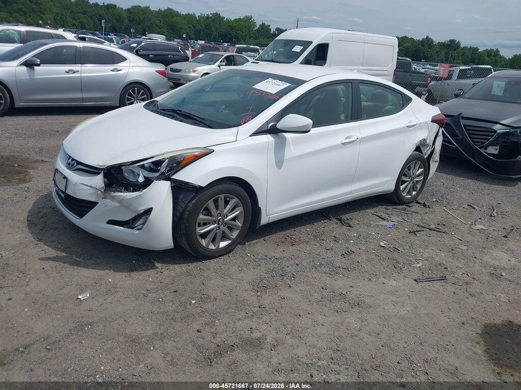 5NPDH4AE1GH656040 2016 HYUNDAI ELANTRA photo no. 2