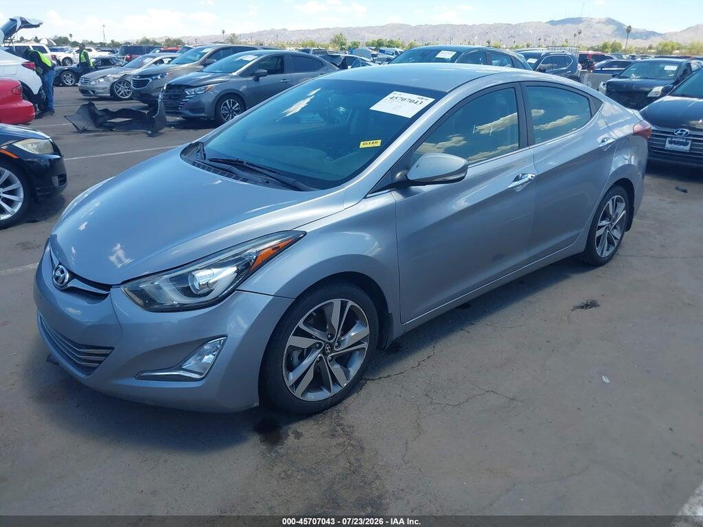 5NPDH4AE3GH689878 2016 HYUNDAI ELANTRA photo no. 2