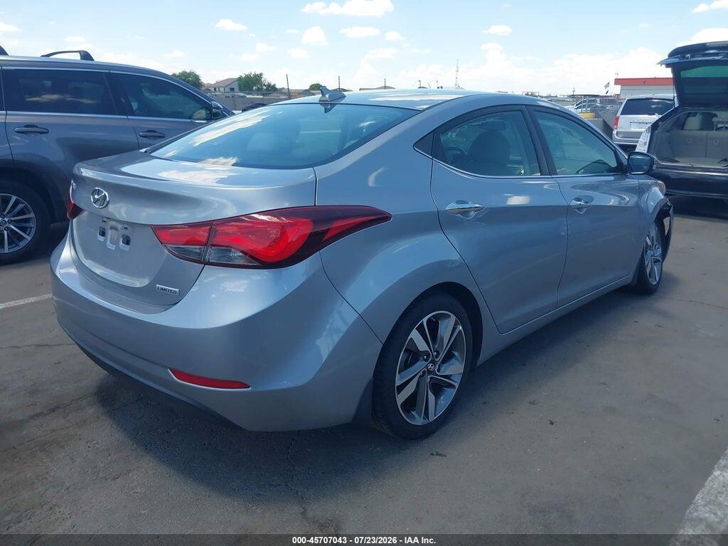 5NPDH4AE3GH689878 2016 HYUNDAI ELANTRA photo no. 4