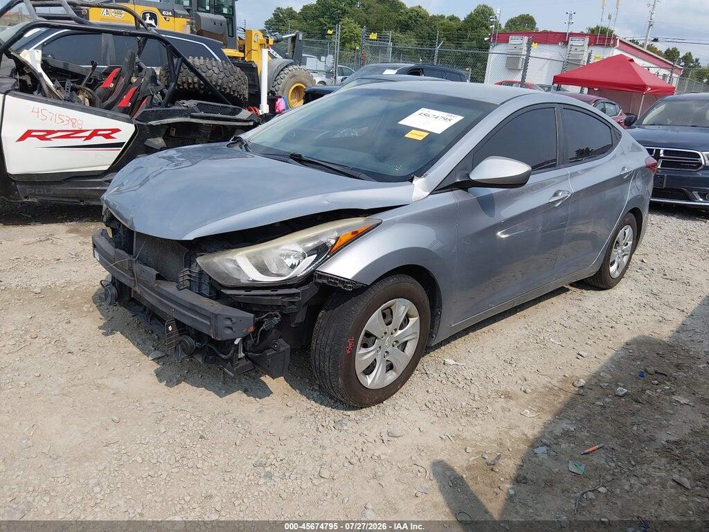 5NPDH4AE3GH779600 2016 HYUNDAI ELANTRA photo no. 2