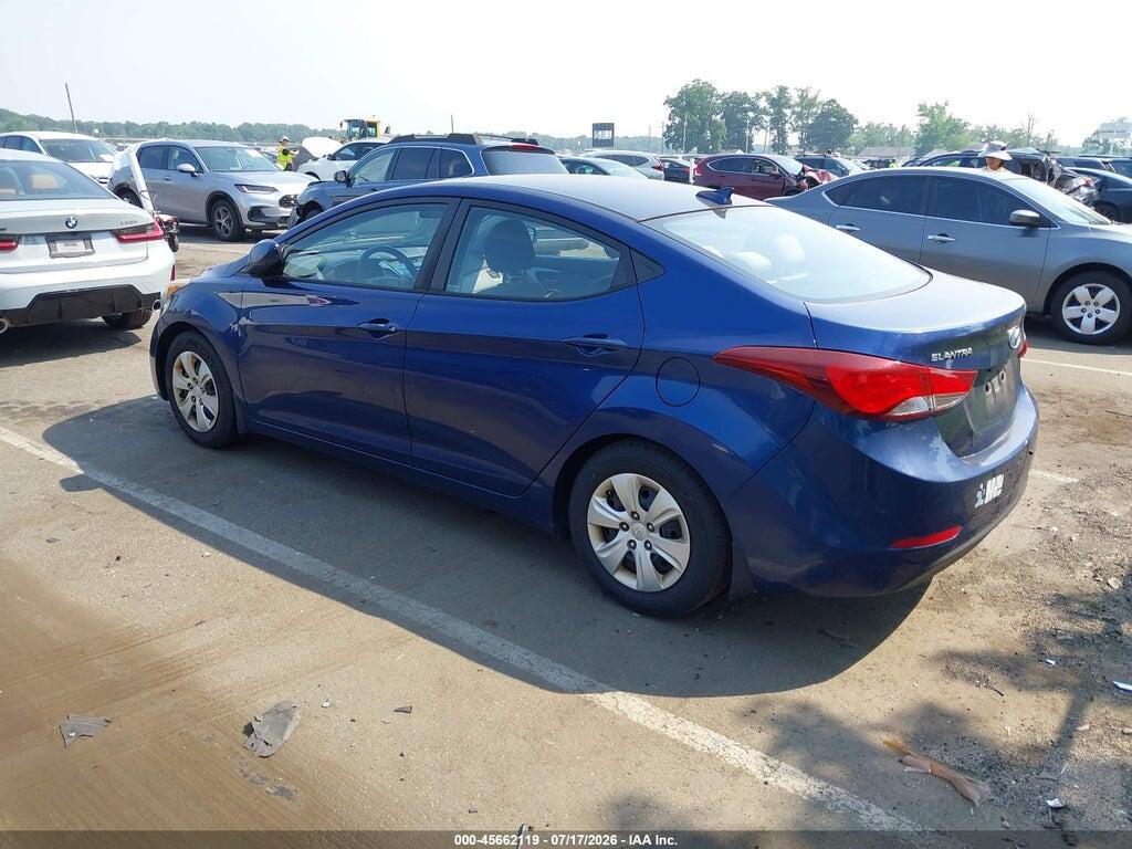 5NPDH4AE4GH749652 2016 HYUNDAI ELANTRA photo no. 3