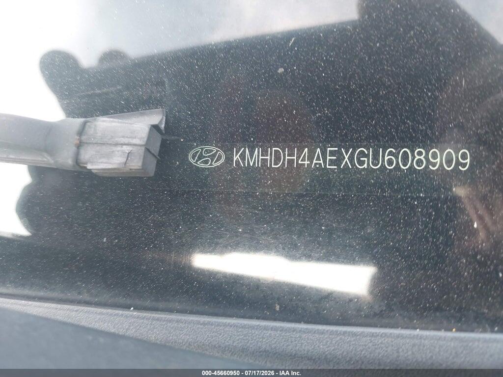 KMHDH4AEXGU608909 2016 HYUNDAI ELANTRA photo no. 12