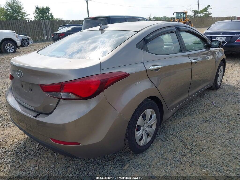 5NPDH4AE6GH732397 2016 HYUNDAI ELANTRA photo no. 4
