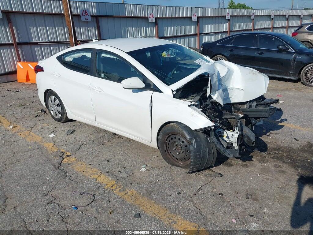 5NPDH4AE4GH740076 2016 HYUNDAI ELANTRA photo no. 1